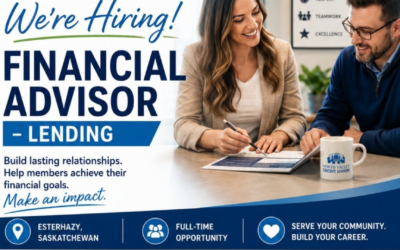We’re Hiring!! Financial Advisor – Lending